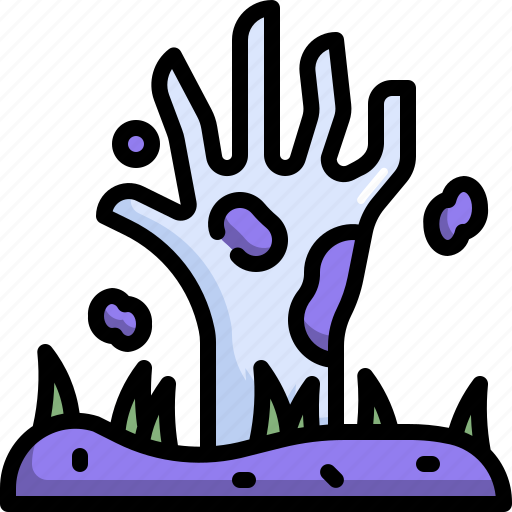 Halloween, hand, horror, scary, spooky, zombie icon - Download on Iconfinder