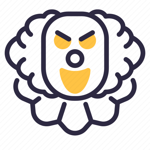 Clown, horror, halloween, character, scary icon - Download on Iconfinder