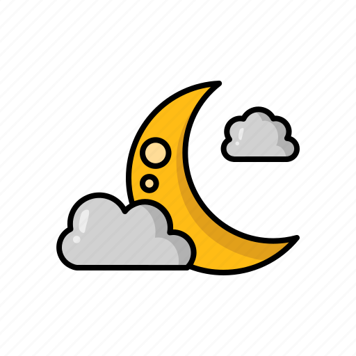 Halloween, moon, cloud, halloween night, forecast, night icon - Download on Iconfinder