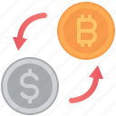 exchange, money, digital, cryptocurrency, bitcoin