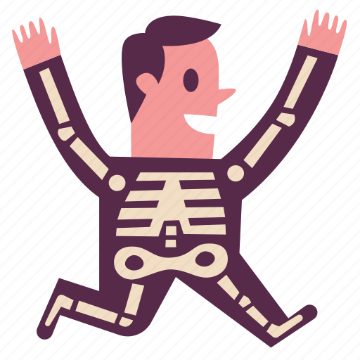 Skeleton, boy, halloween, costume, scary icon - Download on Iconfinder