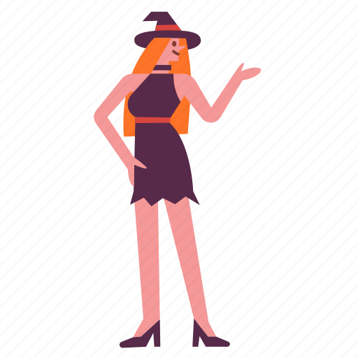 Witch, halloween, party, costume, sexy icon - Download on Iconfinder