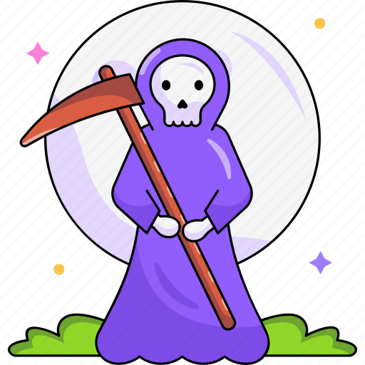 Grim reaper, halloween, scary, horror, spooky, ghost icon - Download on Iconfinder