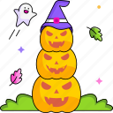 halloween, celebration, pumpkin, hat, spooky, scary, party