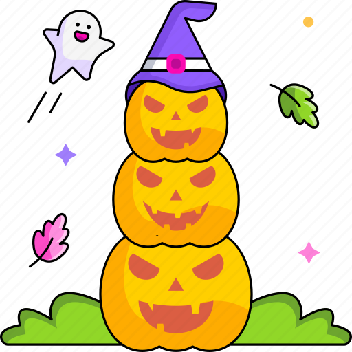 Halloween, celebration, pumpkin, hat, spooky, scary, party icon - Download on Iconfinder