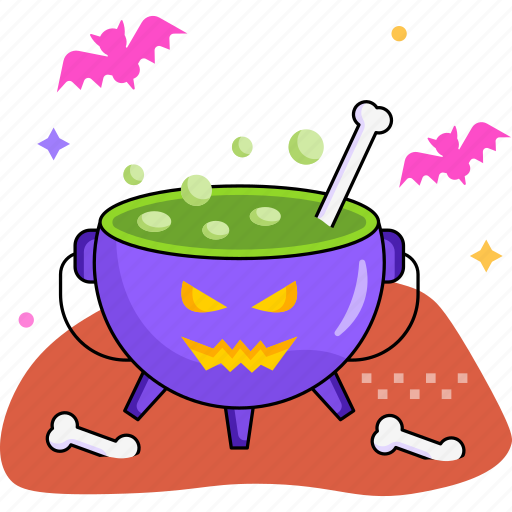 Cauldron, poison, halloween, danger, scary, spooky, witch icon - Download on Iconfinder