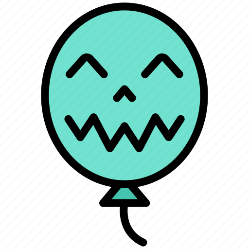 Halloween, balloon, evil, celebration, party, spooky icon - Download on Iconfinder