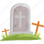 stickers, halloween, grave, cemetery, spooky, graveyard 