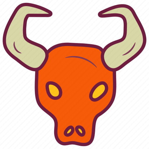 Cow, head, buffalo, horn, animal icon - Download on Iconfinder