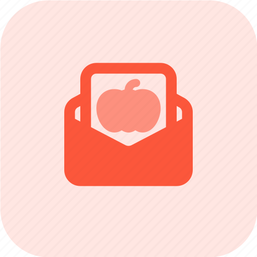 Mail, open, halloween, holiday, pumpkin icon - Download on Iconfinder