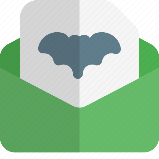 Mail, invitation, halloween, holiday, bat icon - Download on Iconfinder