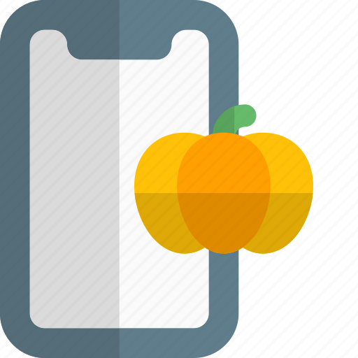 Mobile, halloween, holiday, pumpkin icon - Download on Iconfinder