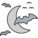 flying bat, halloween night, horror night, spooky bat, vampire bats