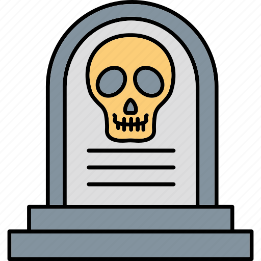 Funeral, grave headstone, gravestone, graveyard stone, spooky graveyard icon - Download on Iconfinder