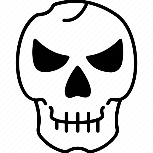 Dead head, human skull, scary skull, skull icon - Download on Iconfinder