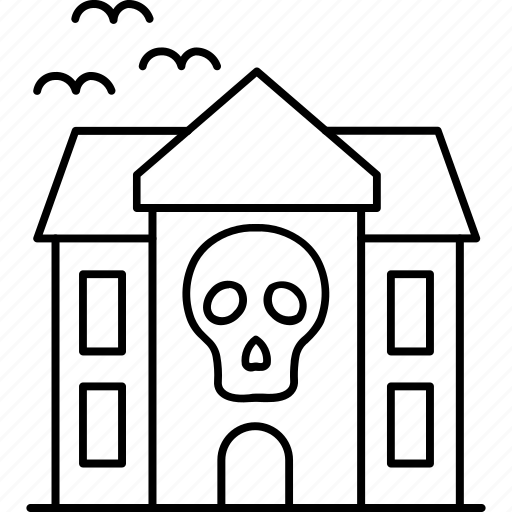 Abandoned house, halloween home, haunted house, haunted mansion, spooky house icon - Download on Iconfinder