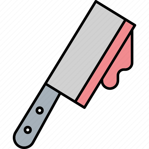 Assassin cleaver, blood dripping cleaver, game killer, halloween game, killer equipment icon - Download on Iconfinder