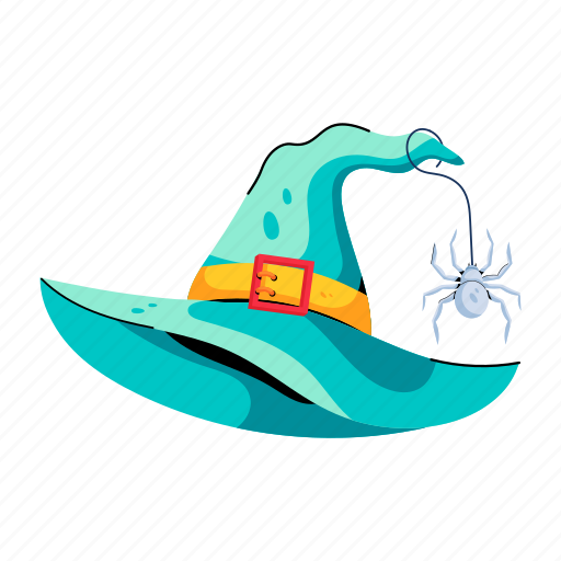 Witch hat, witch cap, halloween cap, witch apparel, halloween hat icon - Download on Iconfinder