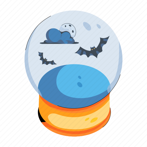 Halloween globe, magic globe, crystal globe, crystal ball, fortune globe icon - Download on Iconfinder