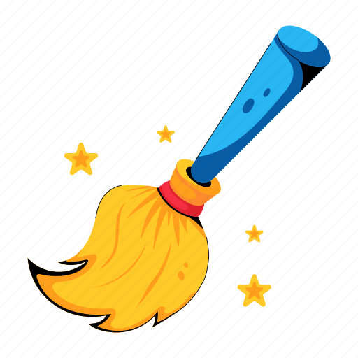 Halloween broom, witch broom, witch broomstick, magic broom, magic broomstick icon - Download on Iconfinder