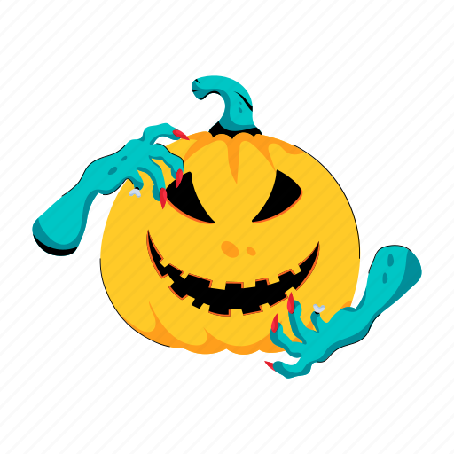 Zombie hands, halloween pumpkin, halloween squash, scary pumpkin, spooky pumpkin icon - Download on Iconfinder
