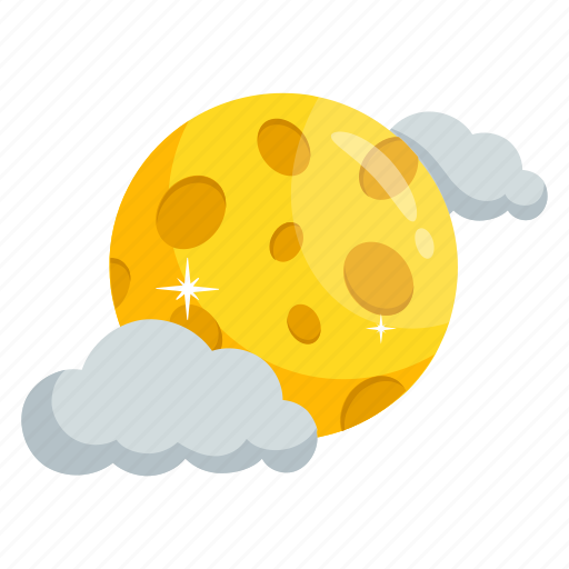 Moon, cloud, universe, cosmos, astronomy, space icon - Download on Iconfinder
