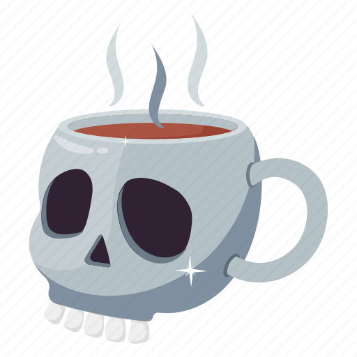 Mug, drink, horror, skull icon - Download on Iconfinder