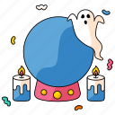 magic globe, horror, candle, halloween, magic party