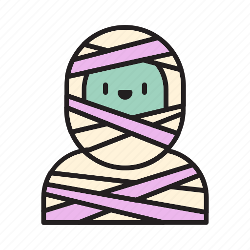Mummy, halloween, horror, monster, egypt, cute, spooky icon - Download on Iconfinder