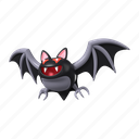 bat, halloween, fly, wing, black, haunted, holiday, event, flying
