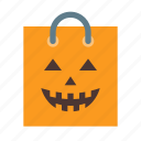 bag, or, treat, trick, candies, halloween, horror