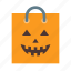 bag, or, treat, trick, candies, halloween, horror 