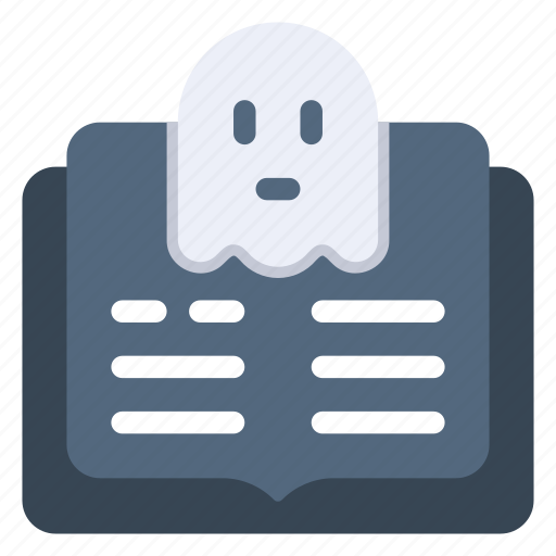 Stories, open book, tale, read, ghost icon - Download on Iconfinder