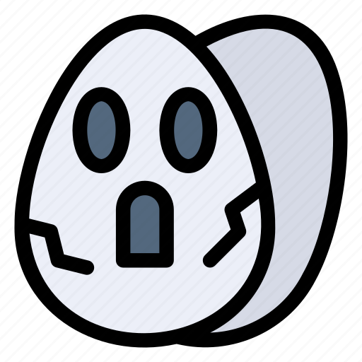 Eggs, boiled egg, spooky, scary icon - Download on Iconfinder