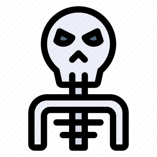 Skeleton, spooky, terror, scary, skull icon - Download on Iconfinder