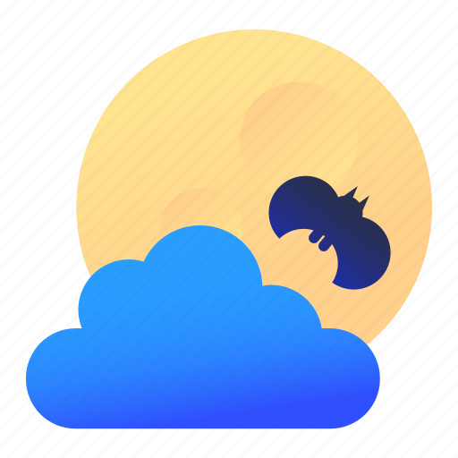 Bat, full moon, halloween, night icon - Download on Iconfinder
