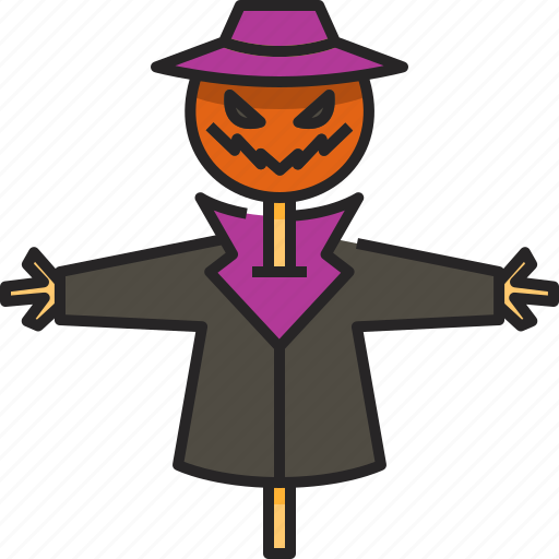Scarecrow, farming, agriculture, halloween, strawman, horror, scary icon - Download on Iconfinder