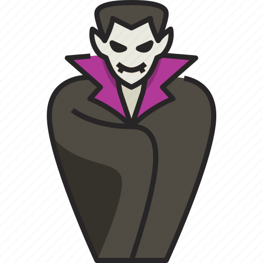 Vampire, halloween, dracula, ghost, horror, scary, spooky icon - Download on Iconfinder