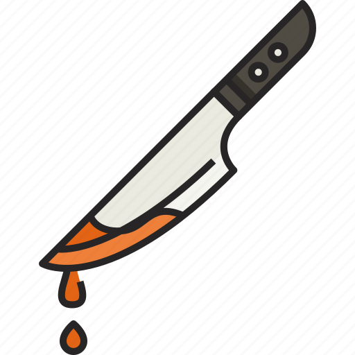 Bloody, knife, bloody knife, halloween, scary, spooky, murder icon - Download on Iconfinder