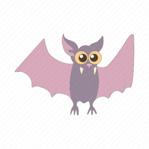 Animal, bat, cartoon, fly, mammal, wildlife, wing icon - Download on Iconfinder