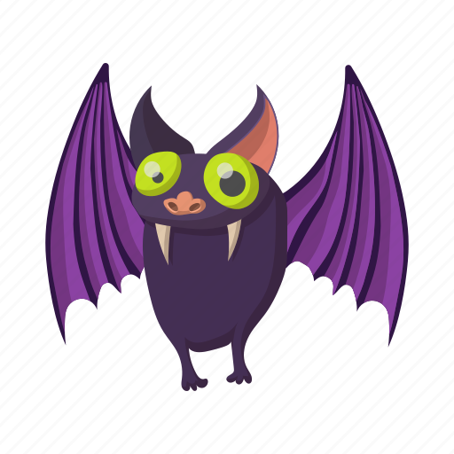 Animal, bat, cartoon, fly, mammal, wildlife, wing icon - Download on Iconfinder
