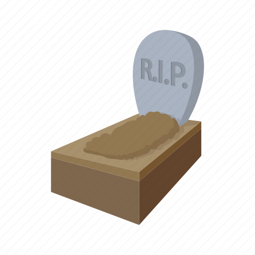 Cartoon, death, grave, gravestone, graveyard, headstone, stone icon -  Download on Iconfinder