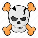 bone, danger, dead, halloween, skeleton, skull, spooky