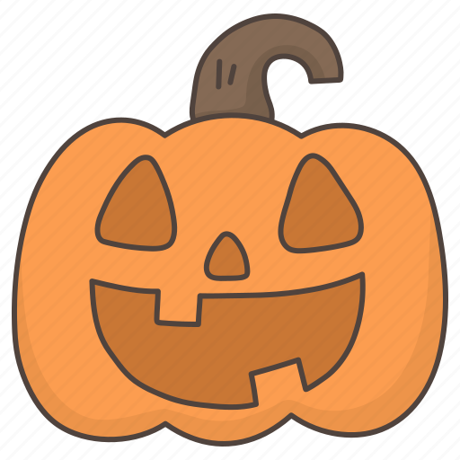 Doodle, halloween, horror, pumpkin icon - Download on Iconfinder