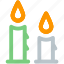 candle, christmas, winter icon 