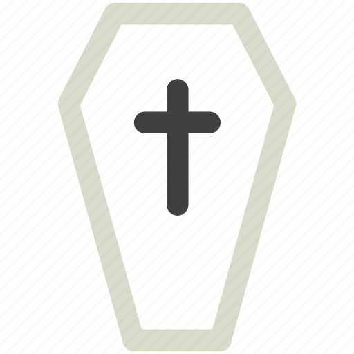 Death, halloween, funeral, cross, coffin icon - Download on Iconfinder