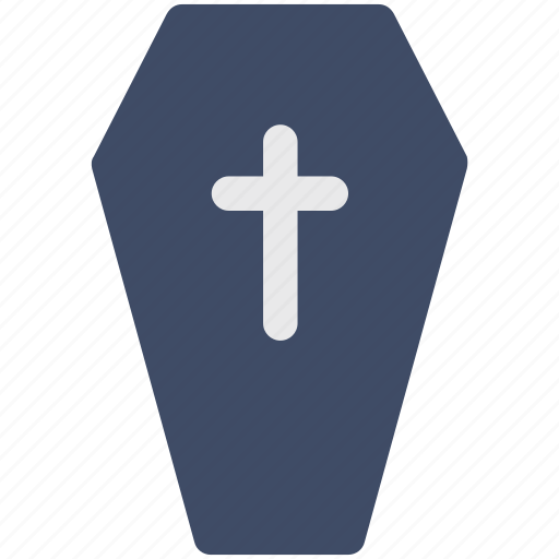 Death, halloween, funeral, cross, coffin icon - Download on Iconfinder