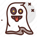 ghost, tongue, halloween, emoji