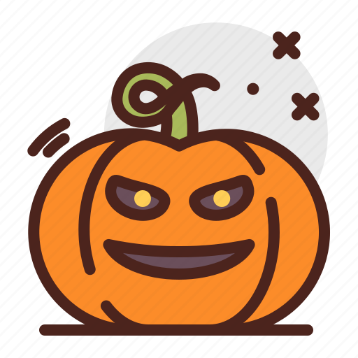 Angry, pumpkin, halloween, laugh, emoji icon - Download on Iconfinder