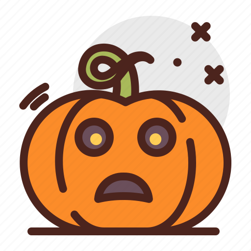 Sad, pumpkin, halloween, emoji icon - Download on Iconfinder
